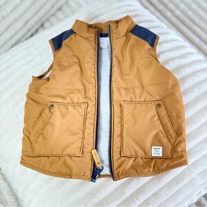 Kids Tan and Navy Vest